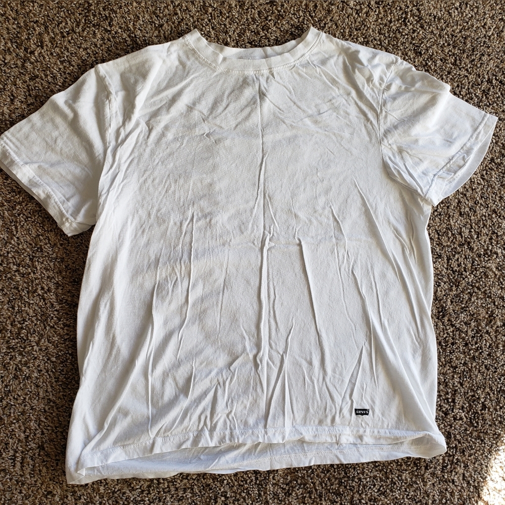 NEW Men's Levi's short sleeve white t-shirt size large